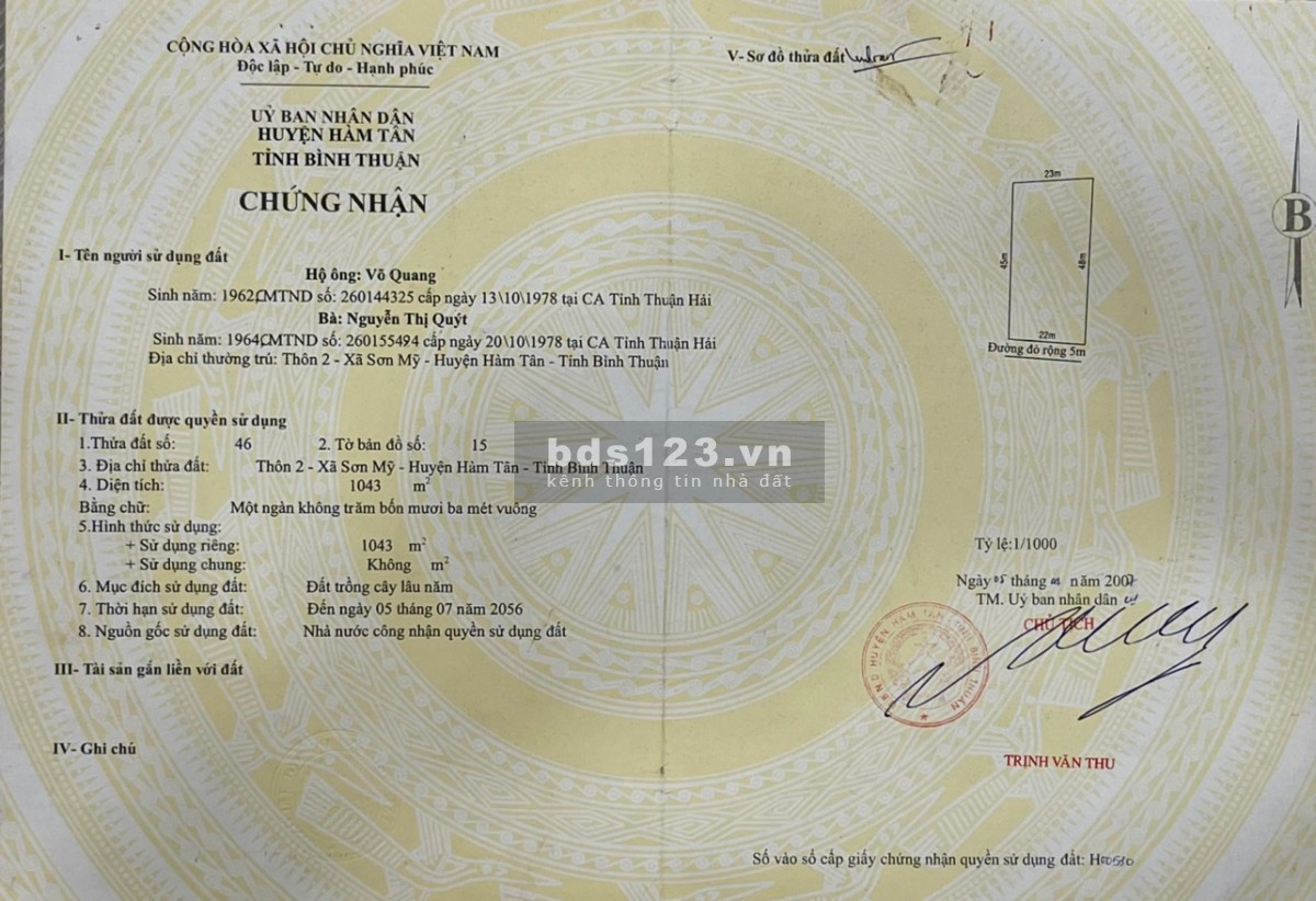 Đất vườn ven biển Bình Thuận giá chỉ từ 155 triệu/m², gần các dự án KCN Becamex