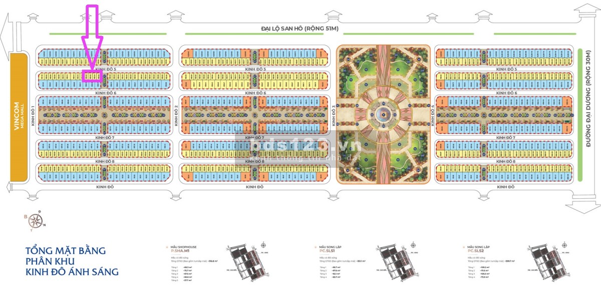 Shophouse KINH ĐÔ ÁNH SÁNG 5-2x – THE EMPIRE 84m2, 5T, MT 7m, 15,6TỶ giảm 1,5 tỷ - Khi TTS