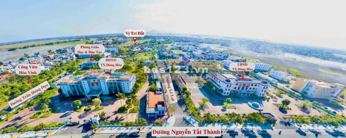 Bán nhanh lô đất nên trung tâm hành chính Đông Hòa giá 2 tỷ/nền