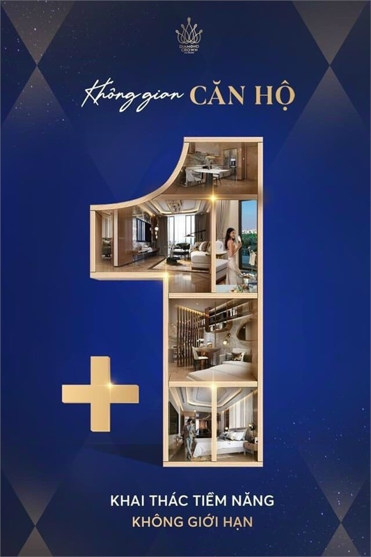 Siêu Phẩm 1N+1 tại dự án Dimond crow Hải phòng, tặng nội thất lên tới 100tr