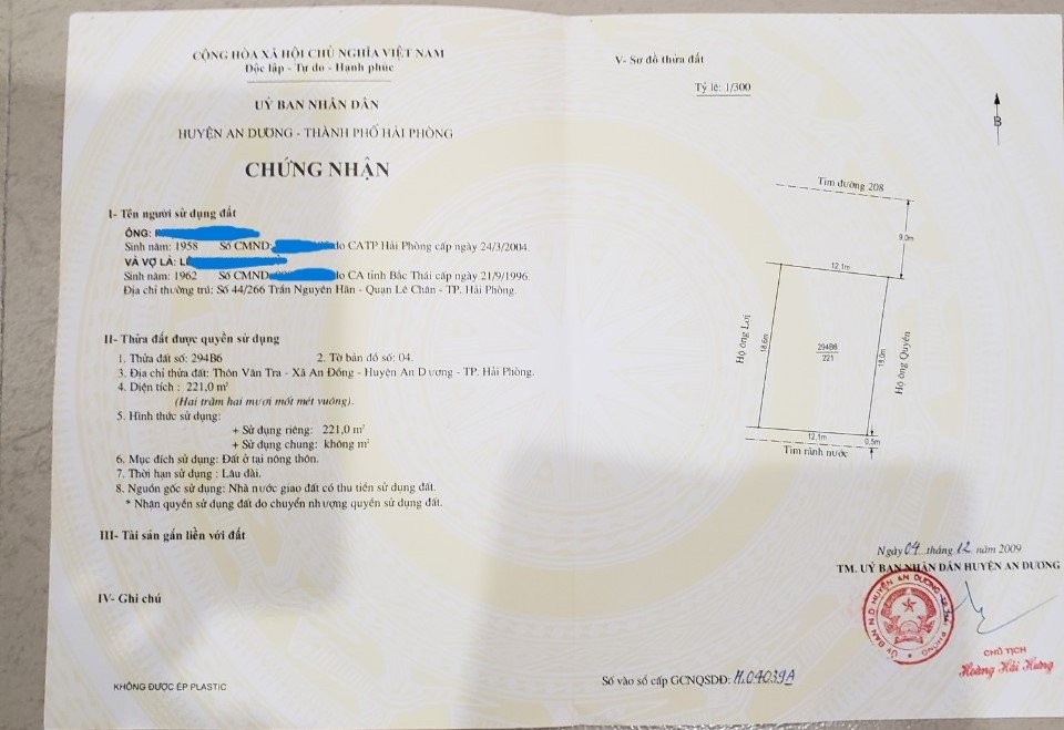 Cần bán mảnh đất siêu đẹp tại Vân Tra -An Đồng giá chỉ 68tr/m2