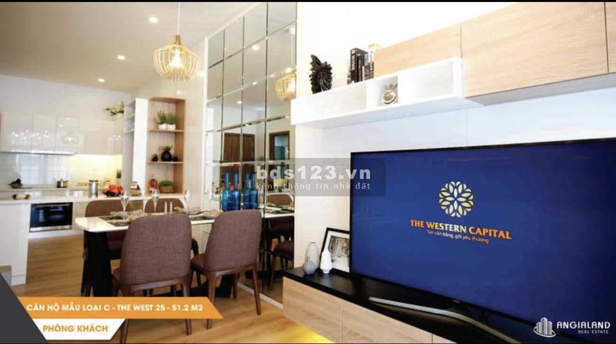 Bán nhanh căn 2PN DT sử dụng đến 51m2, tại tầng 36 thuộc The Western Capital Q6