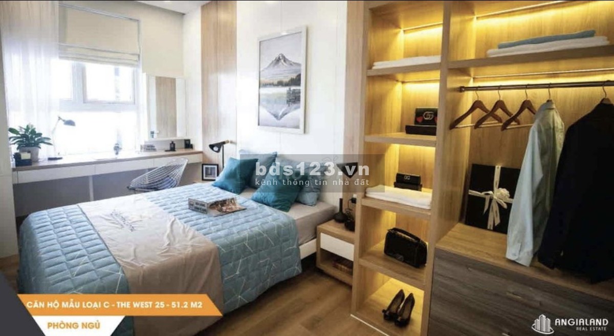Bán nhanh căn 2PN DT sử dụng đến 51m2, tại tầng 36 thuộc The Western Capital Q6