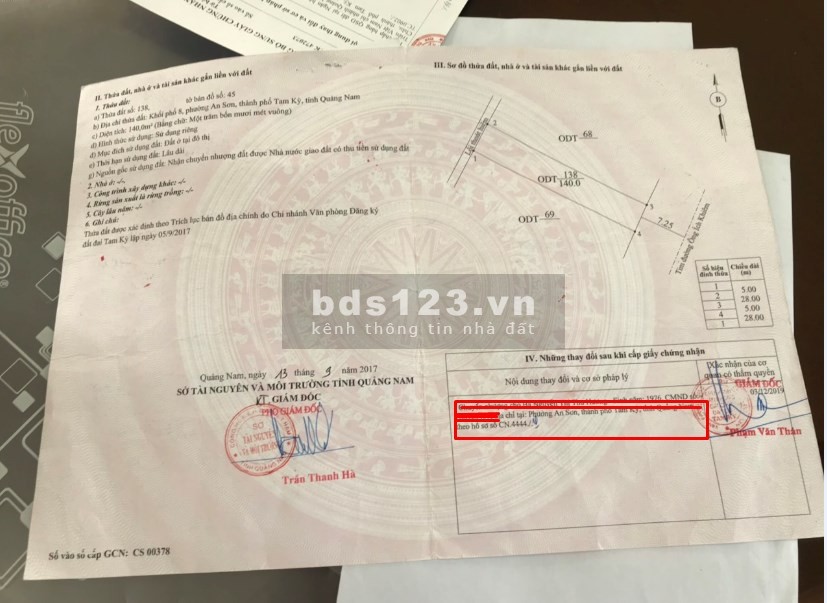 Bán nhà riêng cấp 4 đường Ông Ích Khiêm phường An Sơn Tam Kỳ đang cho thuê 5 triệu/tháng