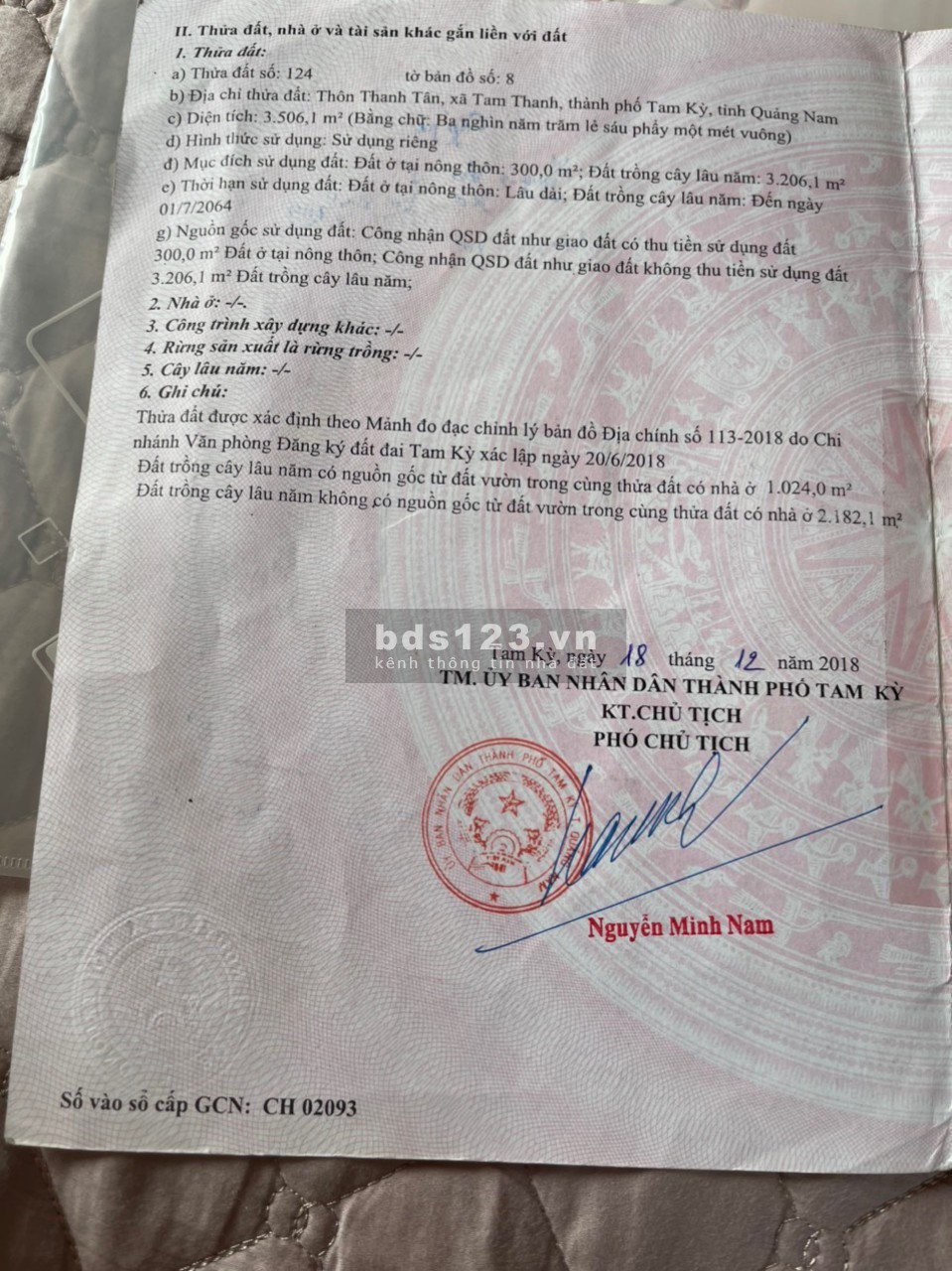 Chào bán mảnh đất mặt tiền biển Tam Thanh cách bãi tắm Hạ Thanh vài chục met