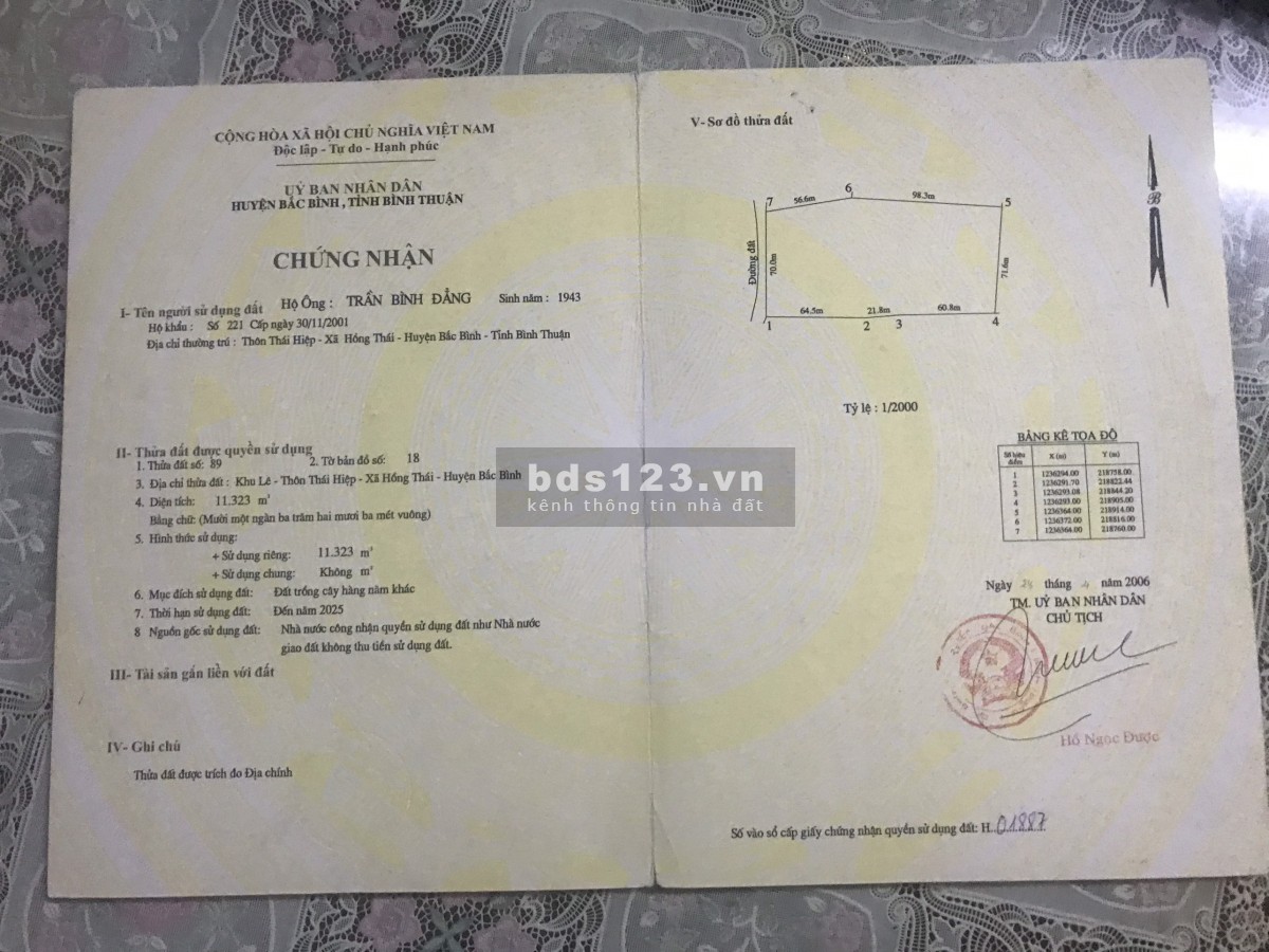 11,300m2 đất xã Hồng Thái mặt tiền đường nhà nước 70m, 170k/m2 liên hệ ngay 0837117998
