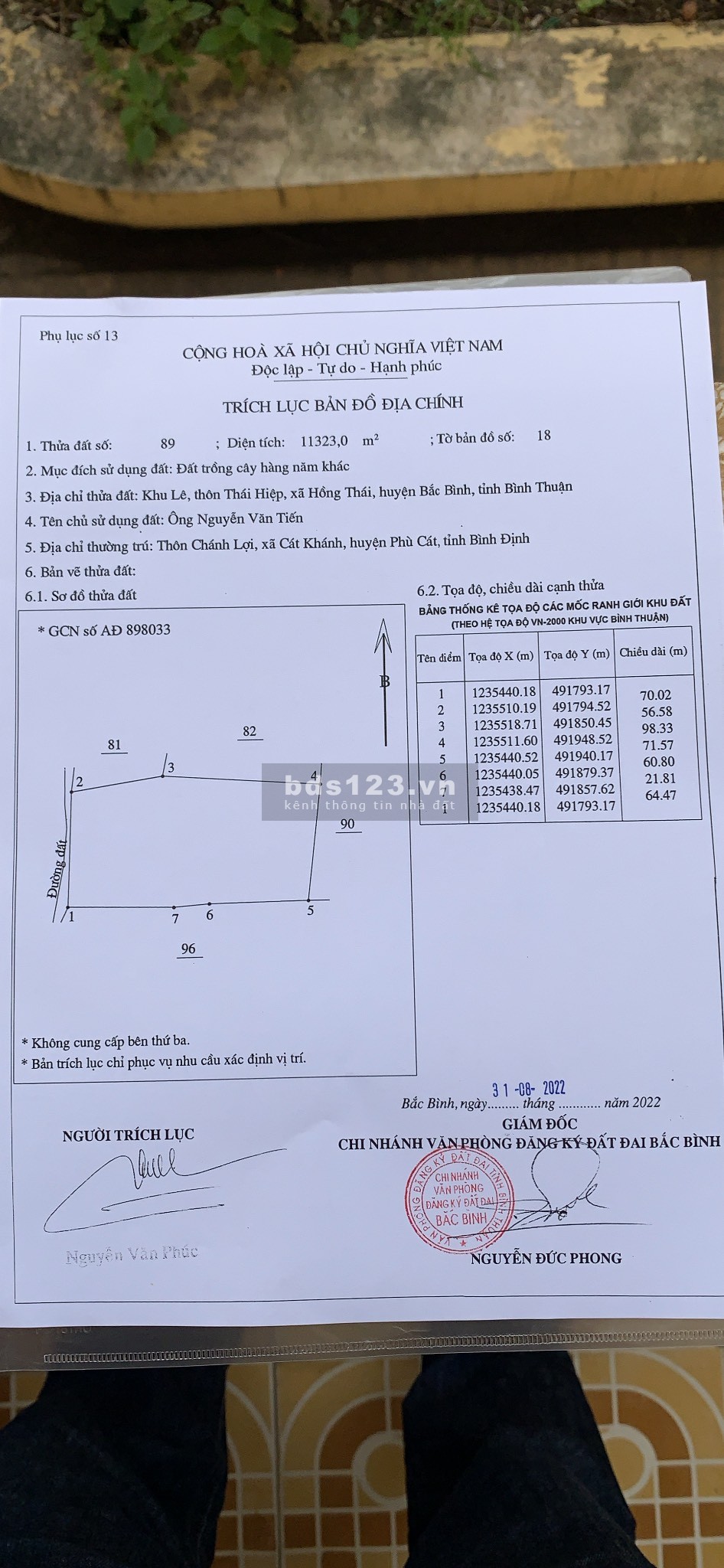 11,300m2 đất xã Hồng Thái mặt tiền đường nhà nước 70m, 170k/m2 liên hệ ngay 0837117998