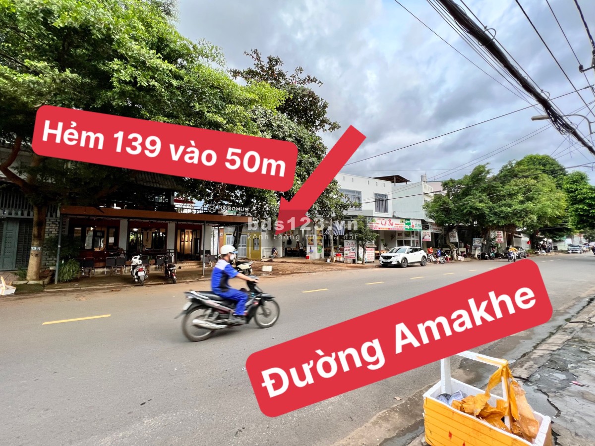 Một lô đất 2 mặt tiền cực đẹp tại hẻm 139 Ama Khê phường Tân Lập, giá tốt