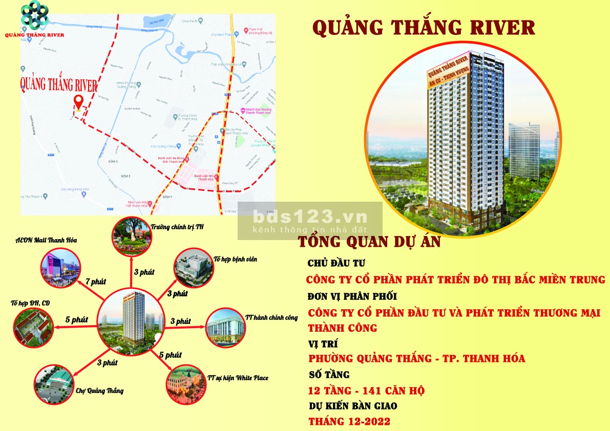 Chung cư Quảng Thắng River Thanh Hoá, tiện ích đầy đủ giá tốt