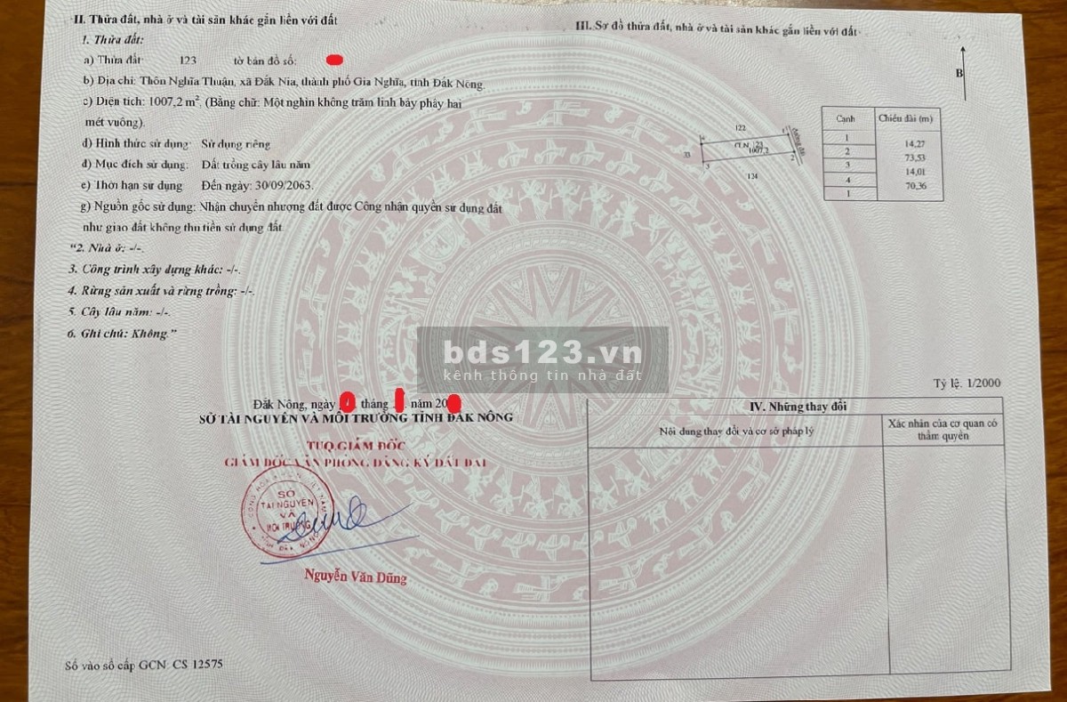 Đất khu công nghệ cao, Đăk Nia, TP. Gia Nghĩa có thương lượng nhẹ