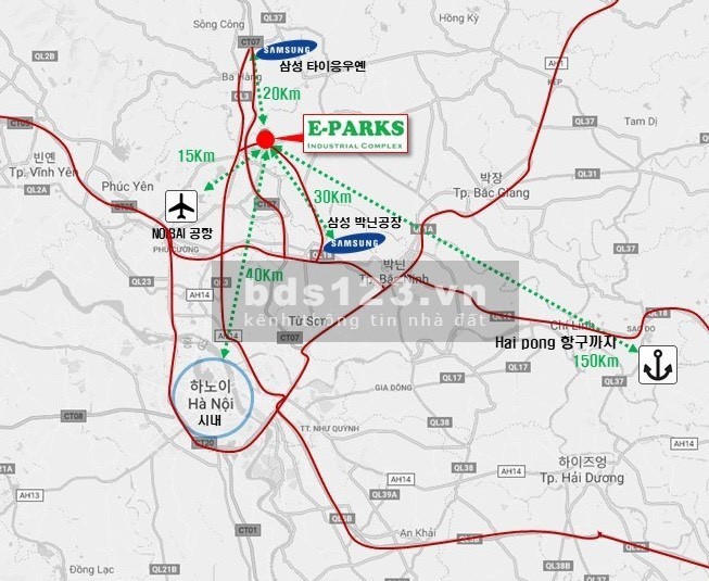 Bán công ty Eparks Industrial Complex, có xưởng, giá tốt, diện tích lớn