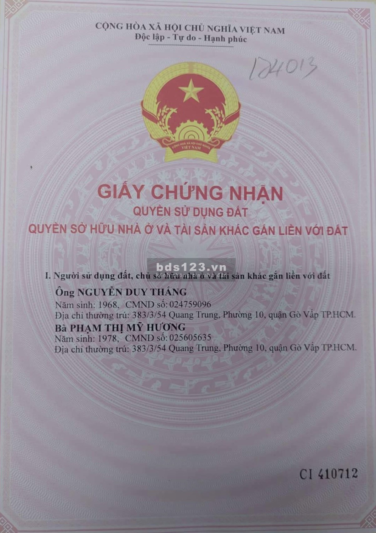 Chủ bán nhà cấp 4 trung tâm Gò Vấp, DT 75m², giá 7,5 tỷ, khu an ninh