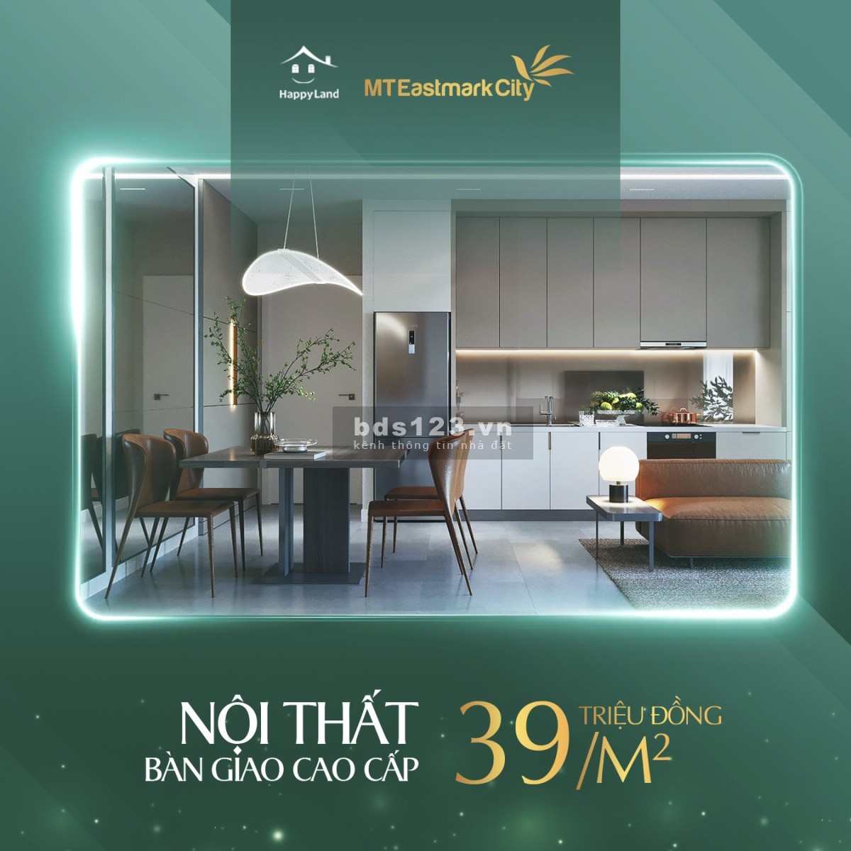 Căn hộ MT giá 39 triệu/m2 chỉ cần thanh toán 30% là nhận nhà đầu tư sinh lời