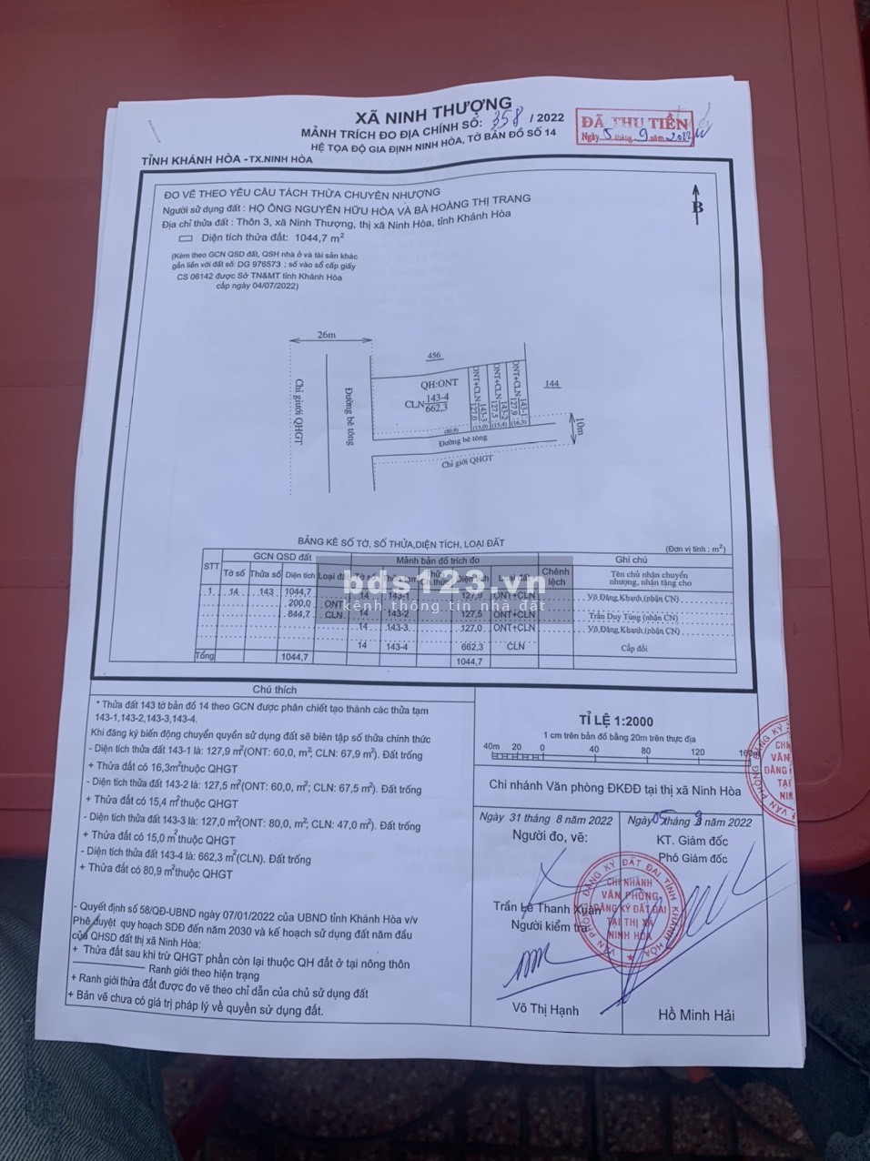 Đất dân cắt bán Ninh Thượng chỉ 3tr6/m2 liên hệ sdt 0888883345