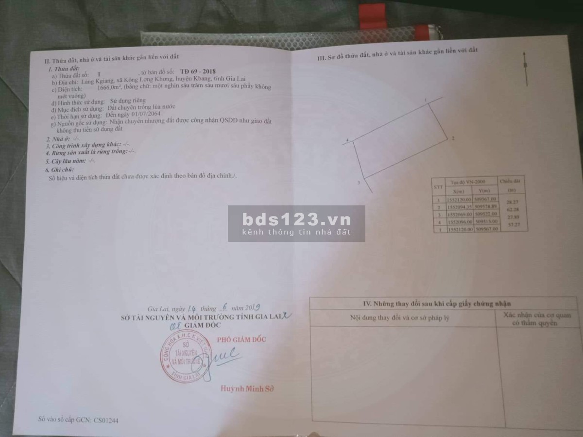 Chính Chủ bán lỗ 200tr 6ha đất rẫy ở xã Kông Lơng Khơng, gần trường THPT Anh Hùng Núp
