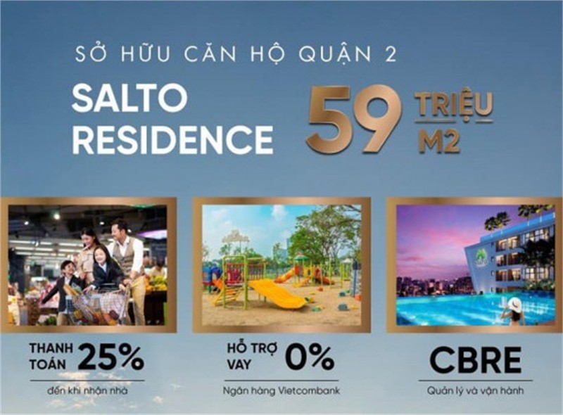 Căn hộ cao cấp quận 2 tại phường Cát Lái giá chỉ 59 triệu/m2