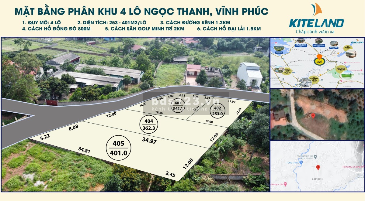 Chỉ dưới 6 triệu/m2 có ngay lô đất thành phố Phúc Yên sát hồ Đại Lãi, gía tốt