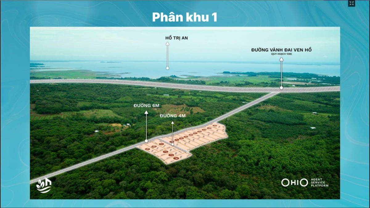 Đất vườn sinh thái VIEW Hồ Trị An giá tốt đầu tư, lh 0945959008