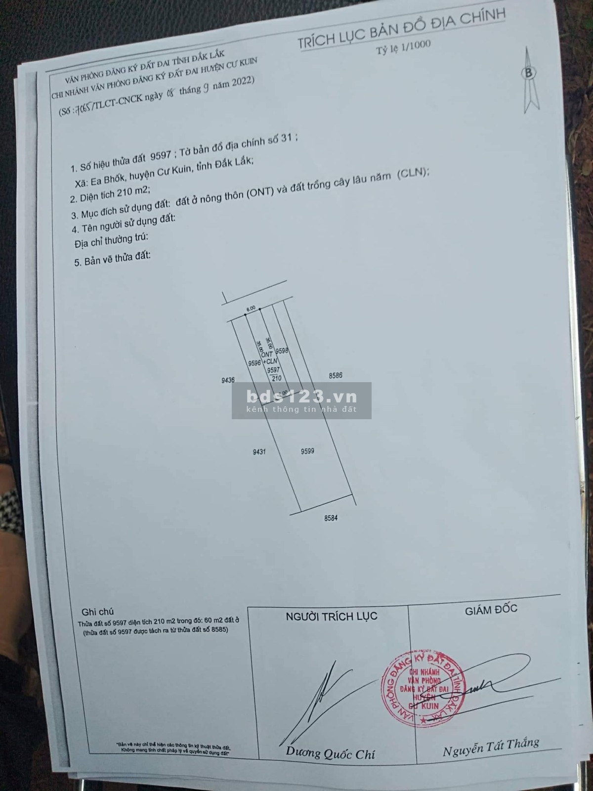 Bán đất nền thổ cư tại xã Ea Bhok cư Kuin-Daklak bao sang tên
