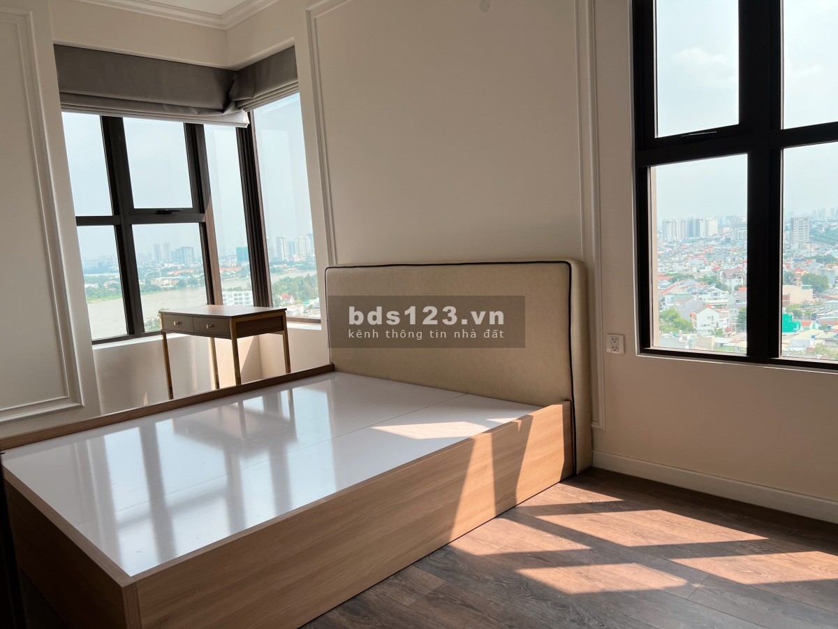 Cho thuê CH 2PN Full NT ST Moritz Phạm Văn Đồng gần Giga Mall nhà mới view sông Sài Gòn