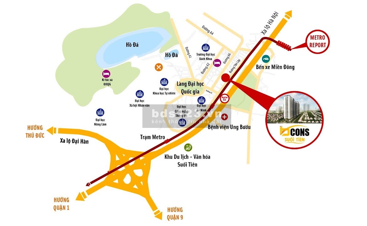 Cho thuê căn hộ Bcons Miền Đông giá 6tr/tháng khu làng đại học