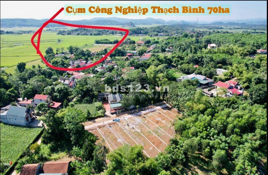 Bán lô 2xx tr sở hữu 1 nền 2 mặt tiền ven KCN Thạch Bình trục thông vị trí đẹp