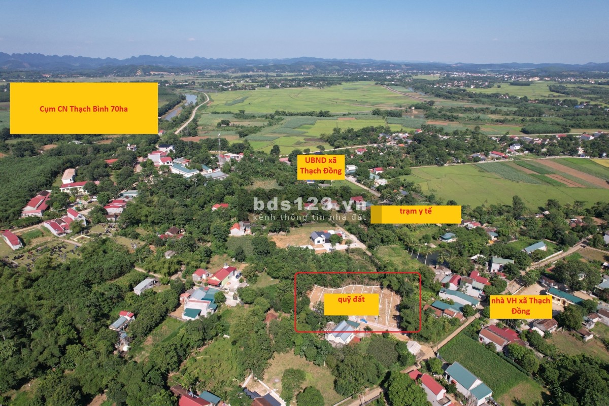 Bán lô 2xx tr sở hữu 1 nền 2 mặt tiền ven KCN Thạch Bình trục thông vị trí đẹp