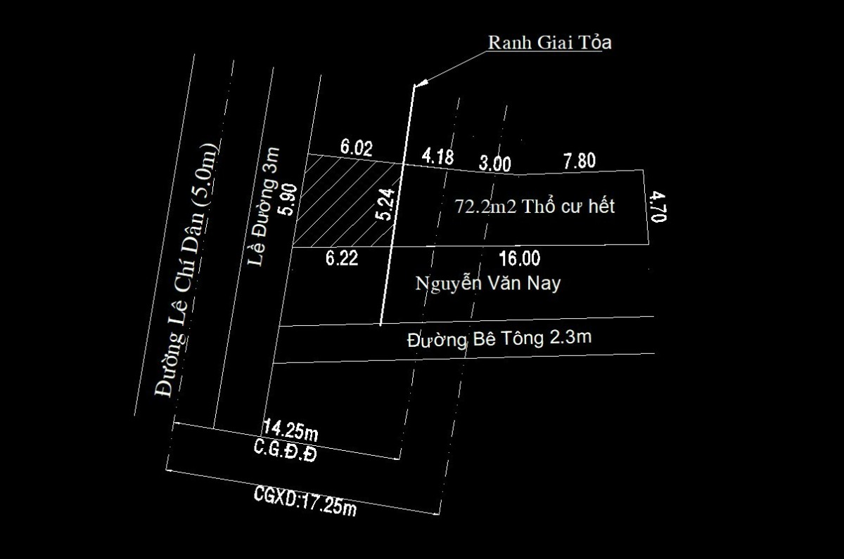 Bán đất hai mặt tiền đường Lê Chí Dân, Tương Bình Hiệp, Thủ Dầu Một, Bình Dương