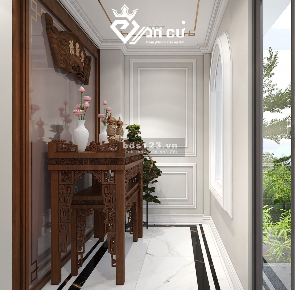 Bán nhà phố Cao cấp thiết kế Tân Cổ Điển, SHR hoàn công đủ, (4x16m), trục đường Lê Trọng Tấn
