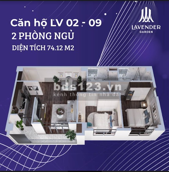 Bán căn hộ Chung cư Lavender Garden 176 Định Công giá tốt đầu tư