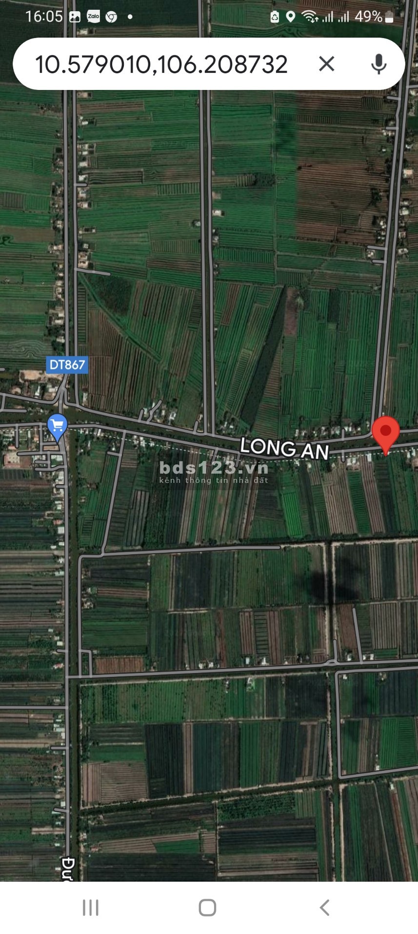 Lô đất 16 công mặt tiền DH40, Thạnh Mỹ, Tân Phước TG lh 0976185907
