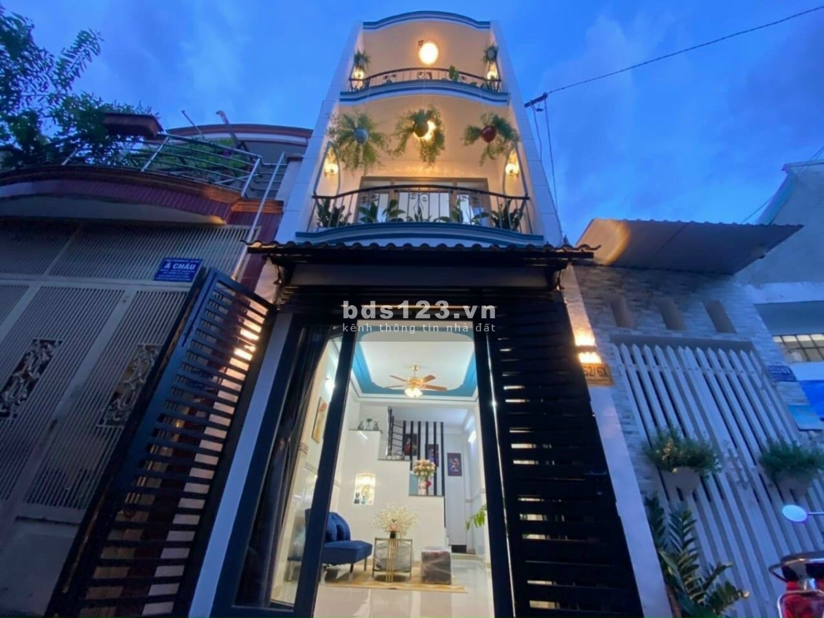 Hẻm xe hơi Lê Đức Thọ, nhà 3 tầng bê tông cốt thép dtsd 30m2, mạt tiền đường 24m, nhỉnh 3 tỷ, cực rẻ
