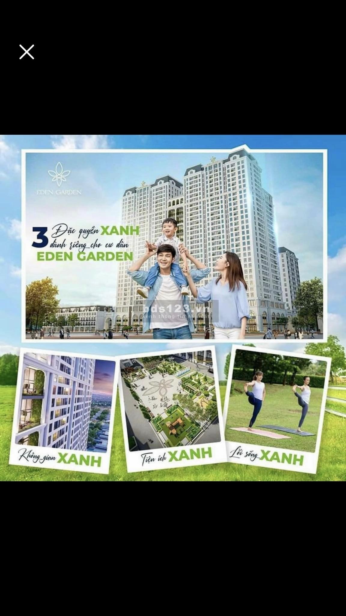 Dự án Eden Garden giá tốt sở hữu lâu dài, liên hệ 0369568799