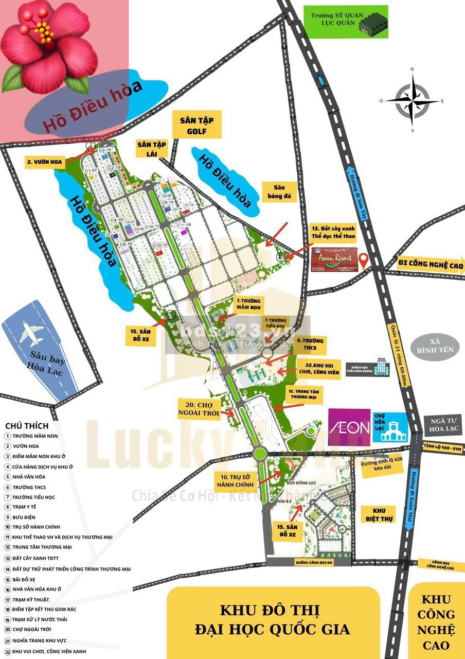 Tái định cư Đại Học Quốc Gia khu đô thị vệ tinh Hoà Lạc