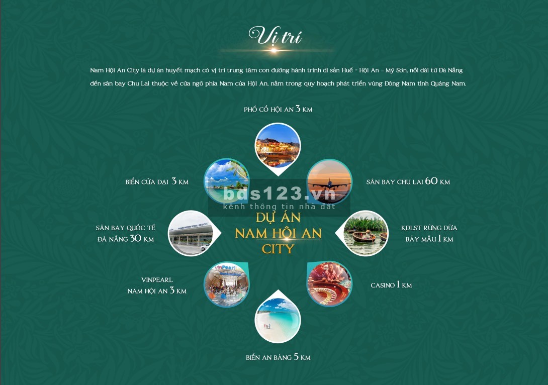 DỰ ÁN NAM HỘI AN CITY - SHOPTEL mặt sông đầu tiên tại Hội An