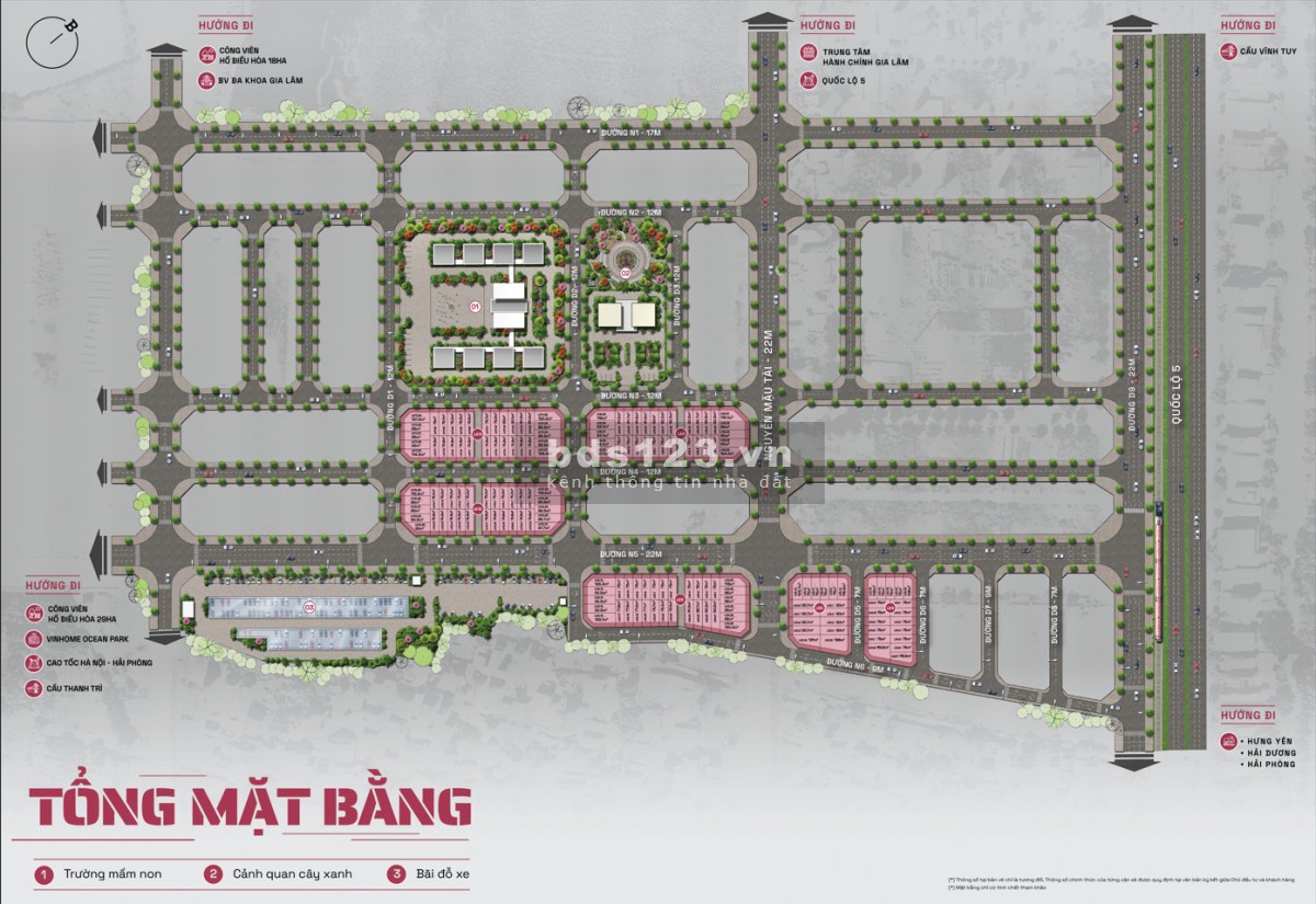 Bán biệt thự shophouse liền kề tại trung tâm Q. Gia Lâm