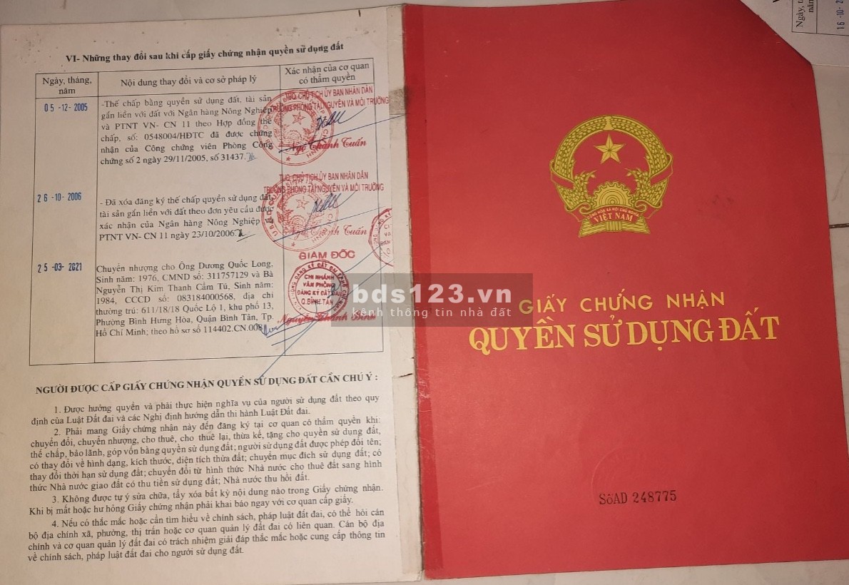 Bán nhà hẻm xe hơi chính chủ tại đường số 8, quận Bình Tân