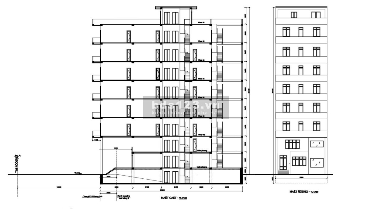 Cho thuê nhà mặt tiền tòa nhà 10 Tầng Âu Cơ, Tân Bình, dt 10*33m 300 triệu TL Quân 0911989098