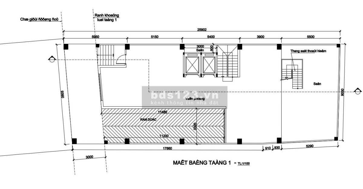 Cho thuê nhà mặt tiền tòa nhà 10 Tầng Âu Cơ, Tân Bình, dt 10*33m 300 triệu TL Quân 0911989098