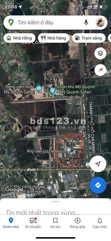 Bán đất mặt tiền liền kề Lucky City Novaland và Vinhomes Resco