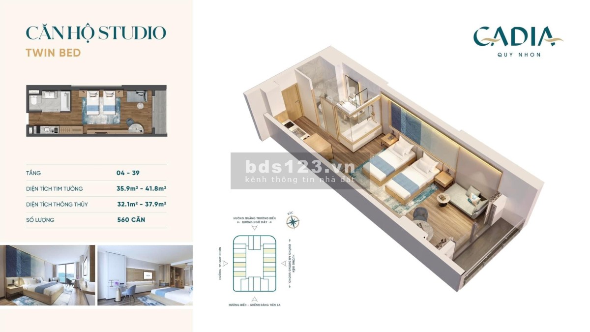 Chính thức nhận cọc CH CADIA Quy Nhơn - Biểu Tượng mới Quy Nhơn 0965268349