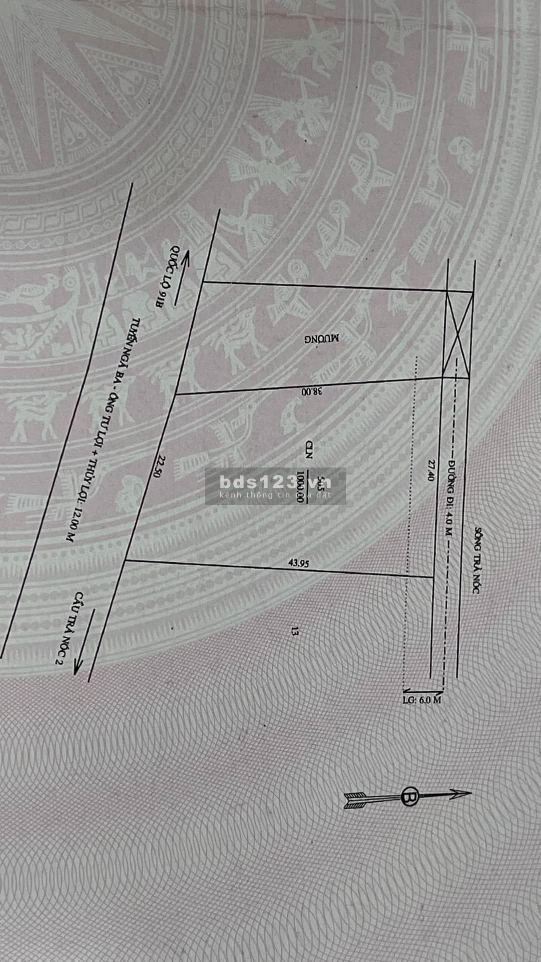 Bán gấp nền mặt tiền lộ và mặt tiền sông tại Bình Thủy, Cần Thơ