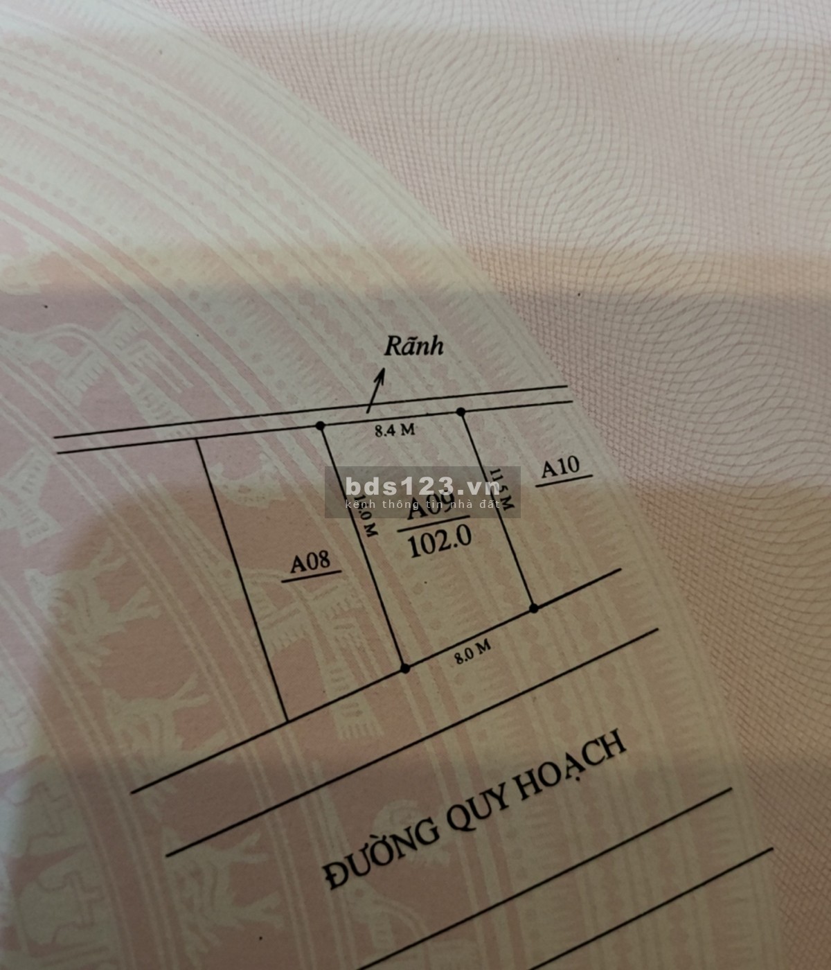 Chính chủ cần bán Khu đất đấu giá Thanh trù, Vĩnh yên DT 102m2 , giá bất ngờ chỉ 2,55 tỷ