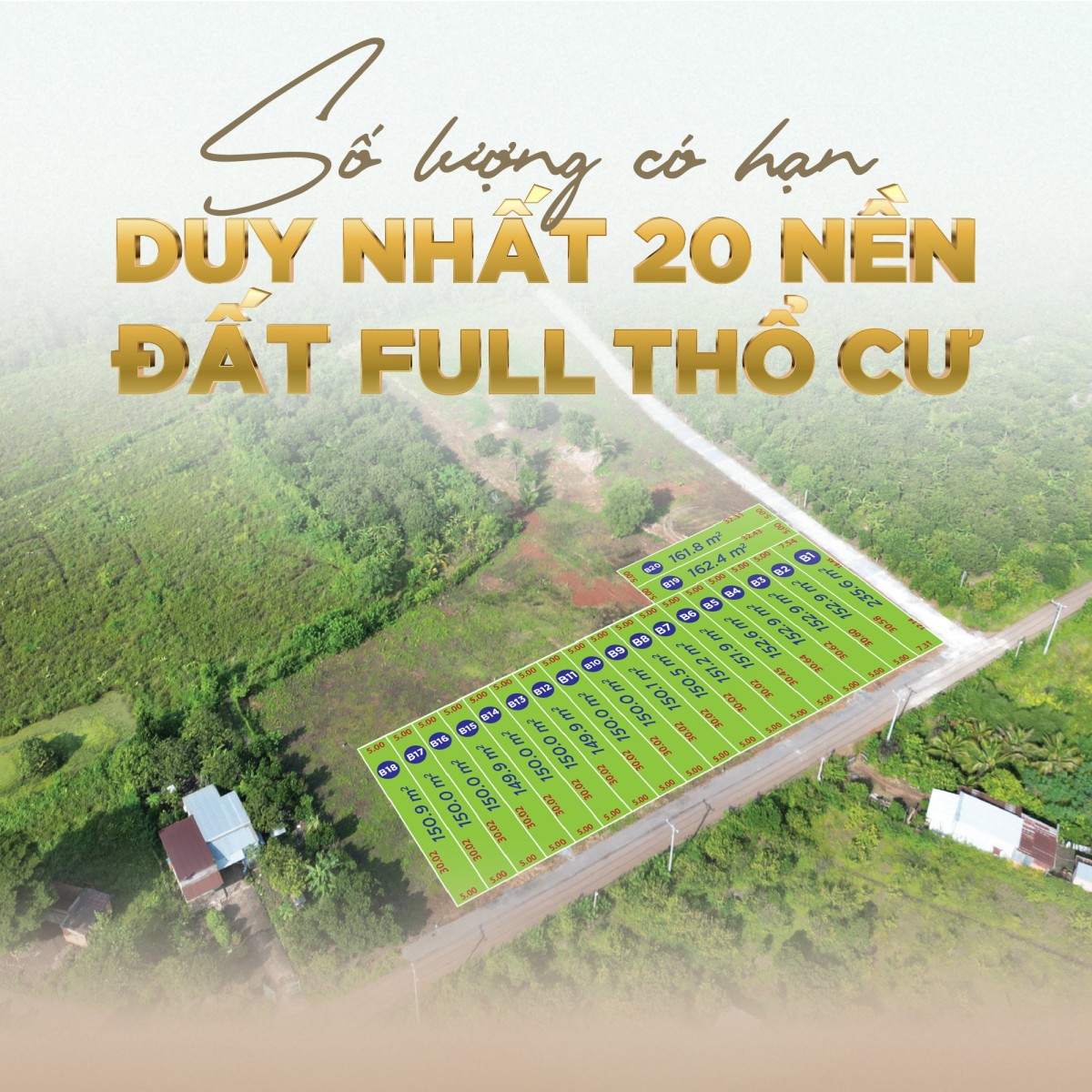 460 triệu sở hữu Đất nền thổ cư Thống Nhất, Đồng Nai diện tích 150m2