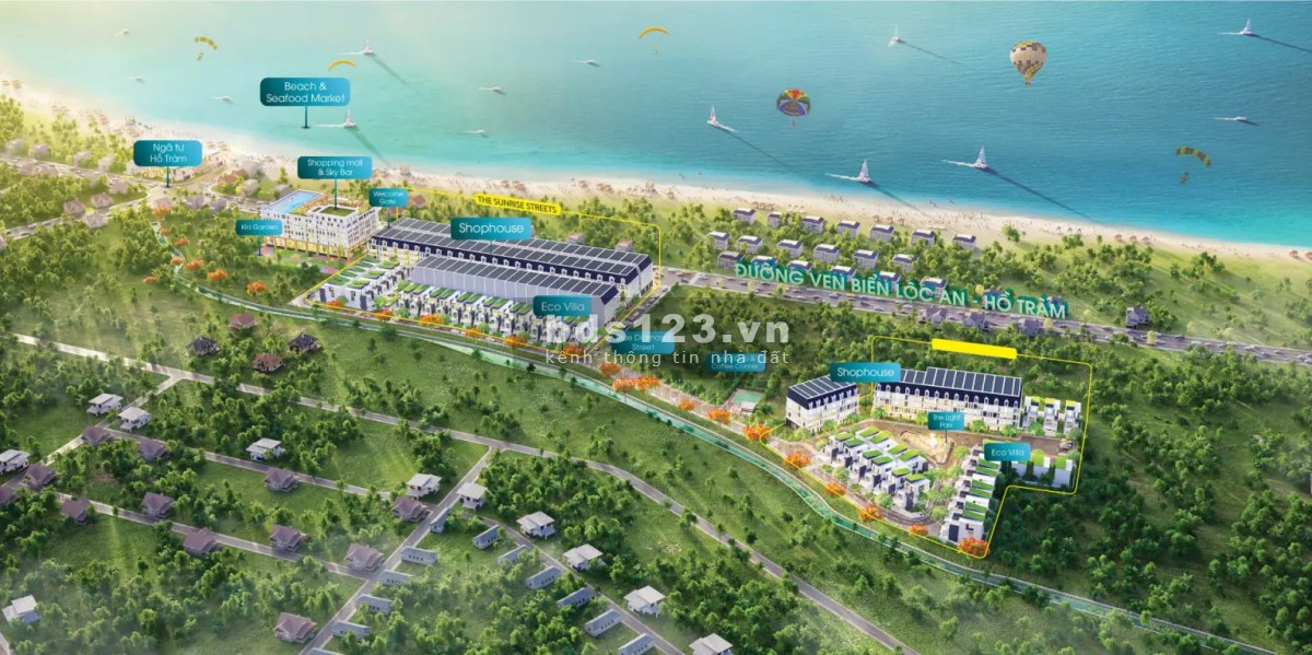 Bán đất nền sở hữu lâu dài mặt tiền đường ven biển gần ngã tư Hồ Tràm giá chỉ 40tr/m2