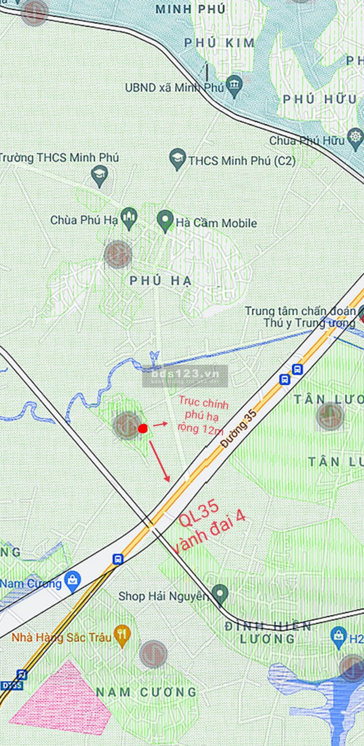 Bán đất Phú Hạ, Minh Phú, Sóc Sơn 182m2 11tr/m Ô TÔ 7 CHỖ VÀNH ĐAI 4 lh 0967613369
