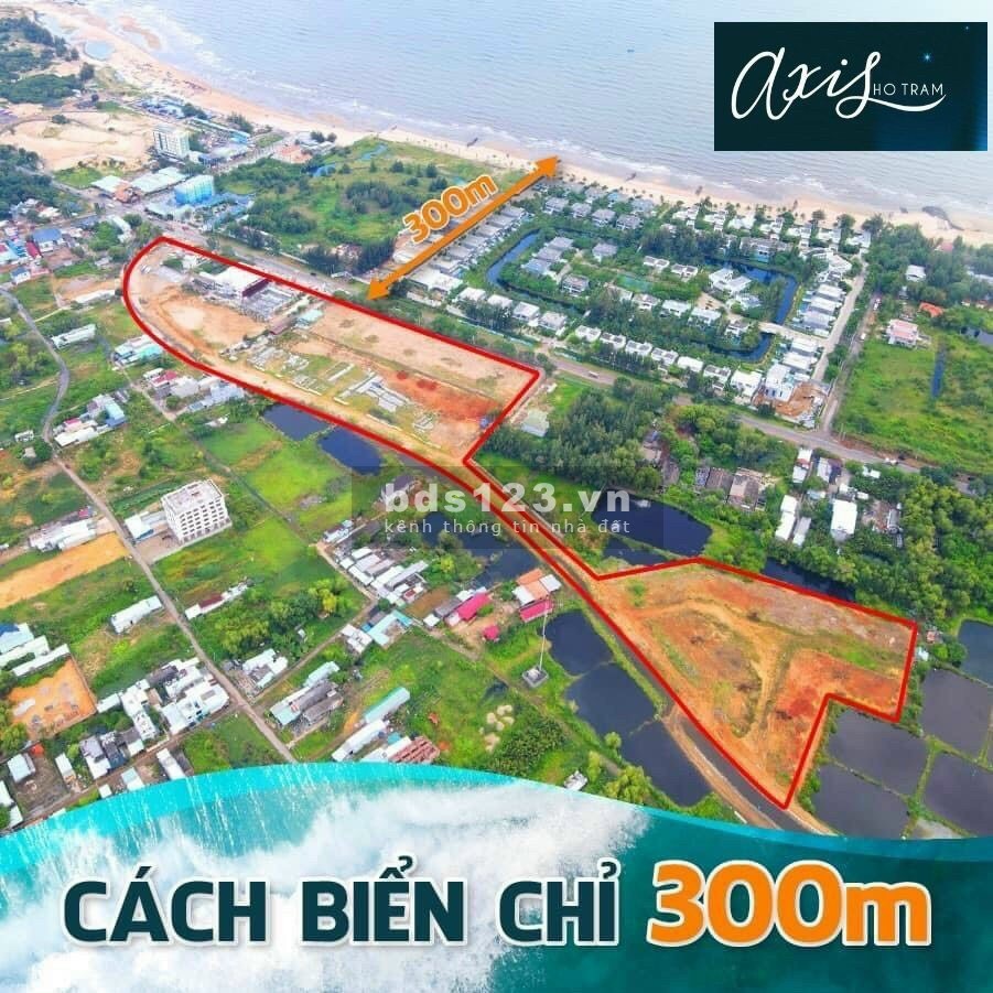 Bán đất nền sở hữu lâu dài mặt tiền đường ven biển gần ngã tư Hồ Tràm giá chỉ 40tr/m2