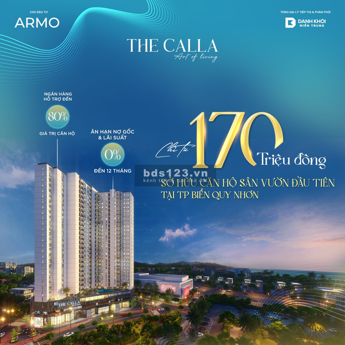 Bán Căn Hộ Calla cạnh Siêu Thị Big C Quy Nhơn - 0965268349