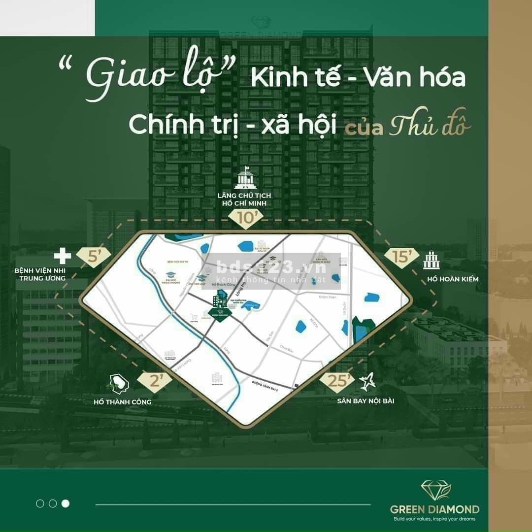 Chung cư cao cấp Green Diamond 93 Láng Hạ tiện ích đẳng cấp giá tốt