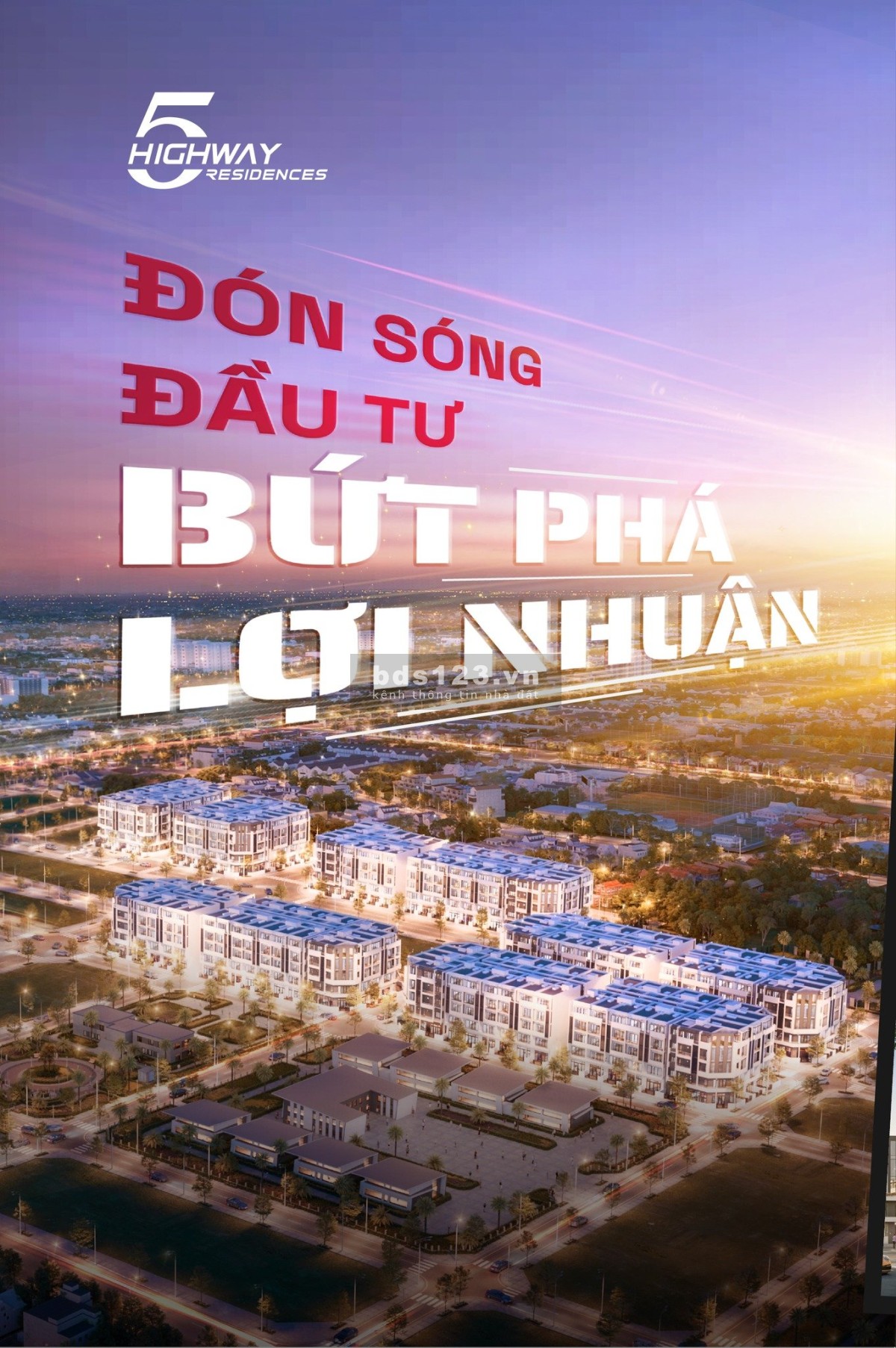 Siêu khủng Highway 5 Residences,hỗ trợ vay 0% , giá chỉ từ 9 tỉ, chiết khấu 9%